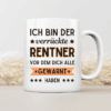 Ich bin der verrückte Rentner - Tasse