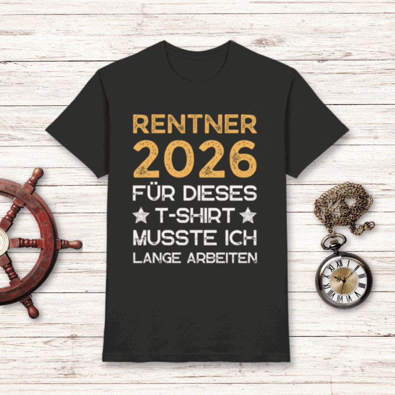 Rentner 2026 T-Shirt Männer